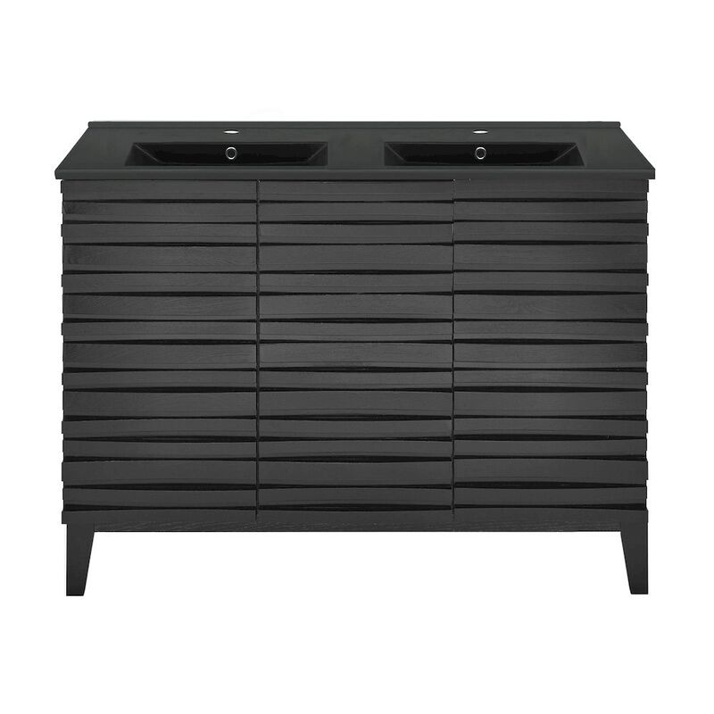 Cascade 48 in. Bathroom Vanity with 3-Hole Ceramic Sink Top image number 0