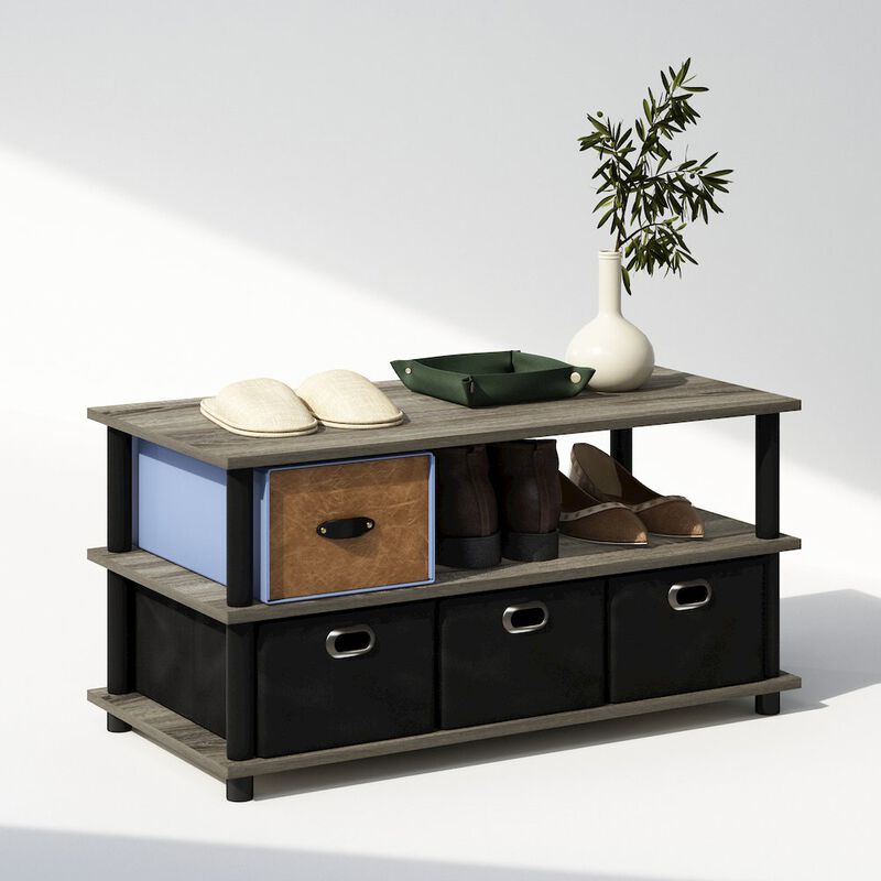 Turn-N-Tube Multipurpose Compact Open Storage Shoe Rack, Shoe Shelf Organizer