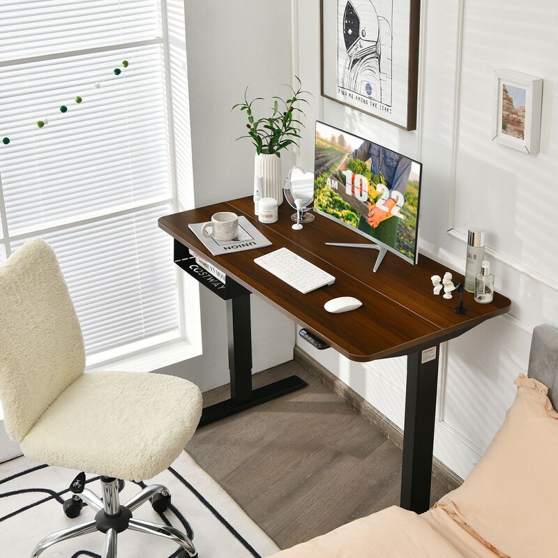 48-inch Electric Height Adjustable Standing Desk with Control Panel