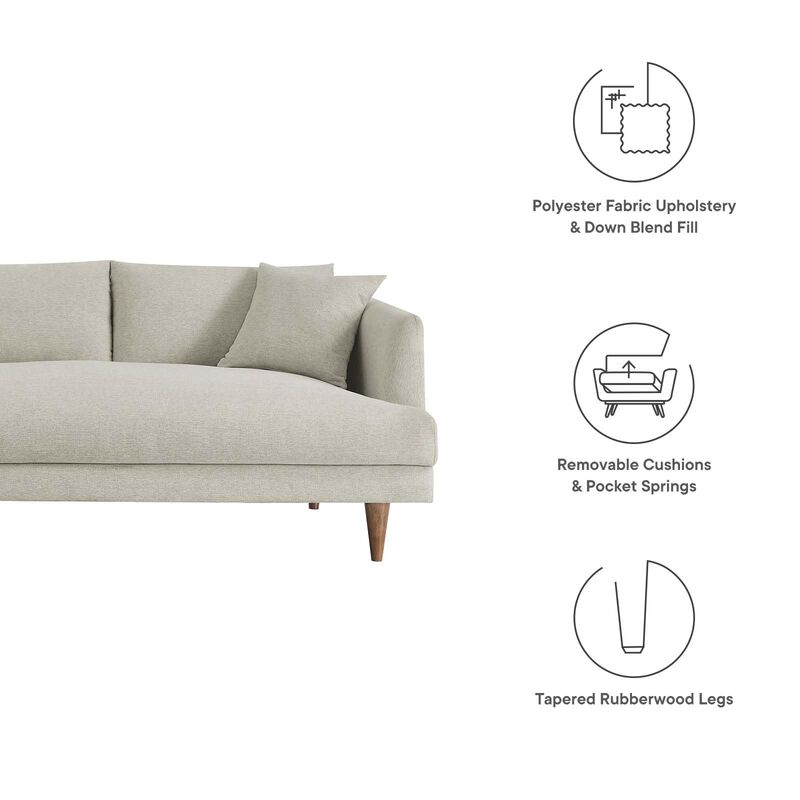Zoya Down Filled Overstuffed 3-Piece Sectional Sofa image number 2