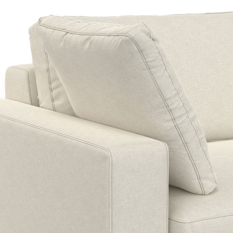 Charlie Left-Facing Sectional in Tightly Woven Performance Fabric