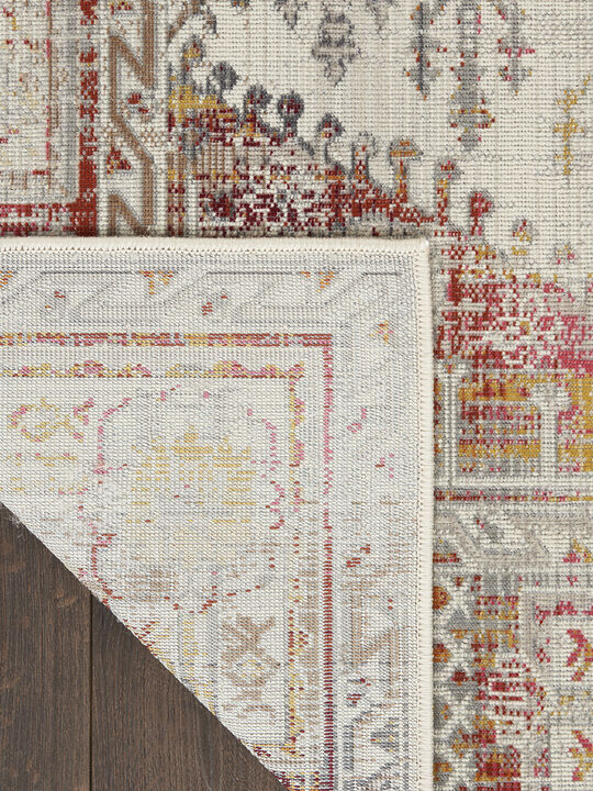 Vintage Kashan VKA08 Ivory/Red 5'3" x 7'10" Rug