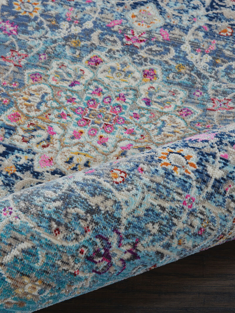 Vintage Kashan VKA01 Blue 2'4" x 8' Rug