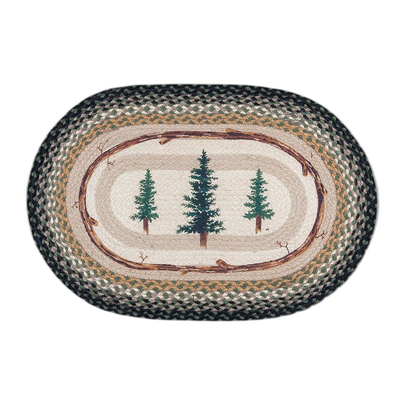 Earth Rugs Op-116 Tall Timbers Oval Patch 20 X 30 image number 0