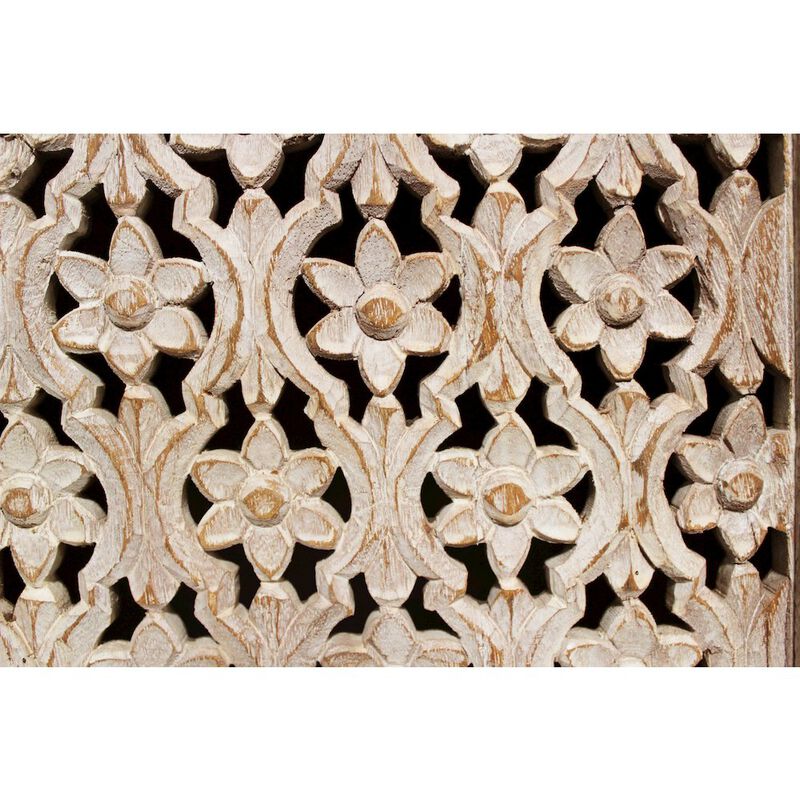 Alex Hamilton Carter Toro 4-Door Carved Sideboard in Natural