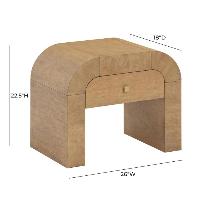 Tov Furniture Hump Natural Nightstand