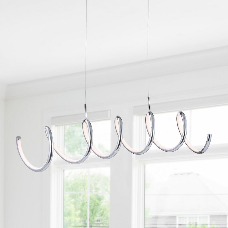 Ali Dimmable Adjustable Integrated LED Metal Linear Pendant