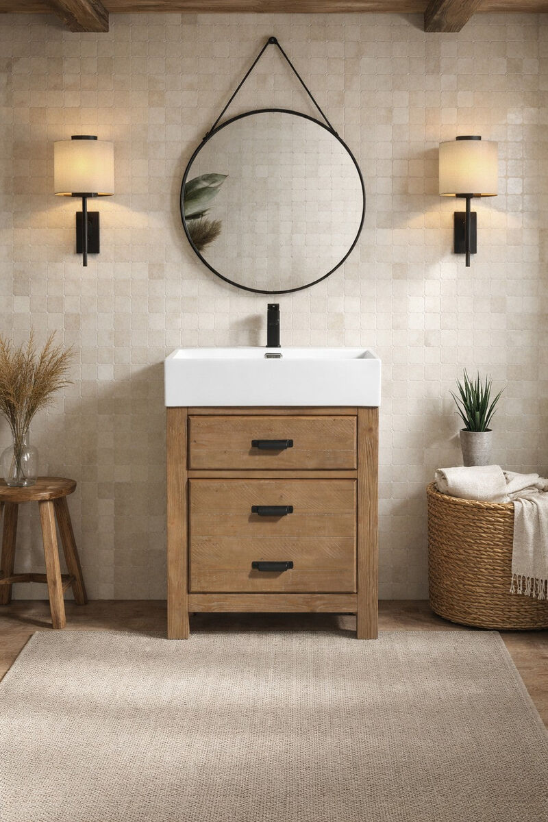Ava 24" Bathroom Vanity Weathered image number 2