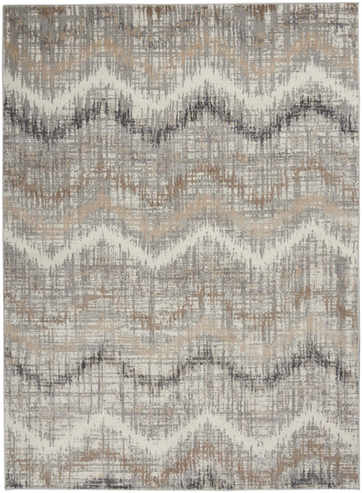 HomeRoots Chevron Non Skid Area Rug