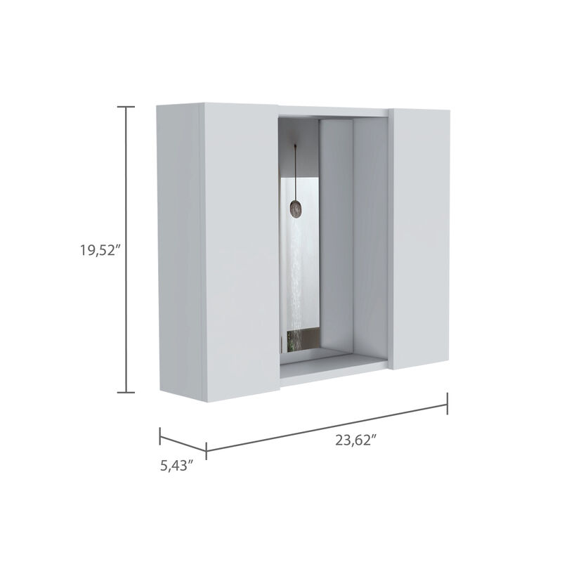 Streamdale Ellegrini 1-Drawer Medicine Cabinet White image number 6