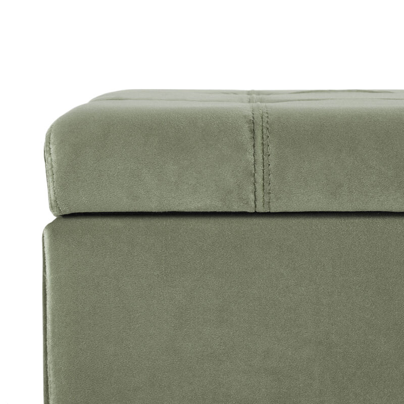 Merax Storage Ottoman,Rectangular Ottoman Bench,Upholstered Storage Bench image number 7