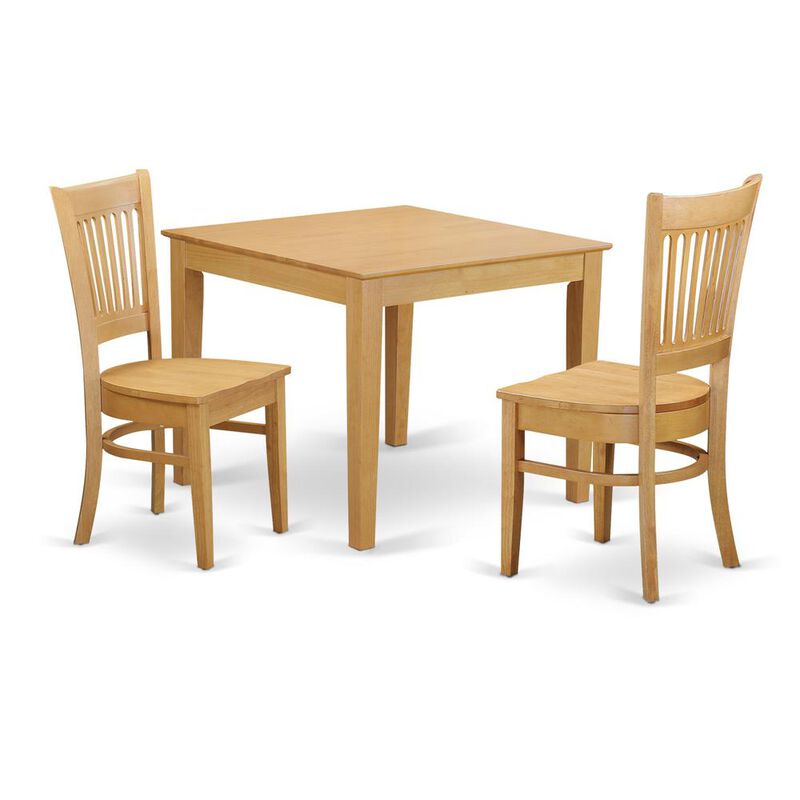 3 pcs Small Kitchen Table set - Small Kitchen Table and 2 Dining Chairs