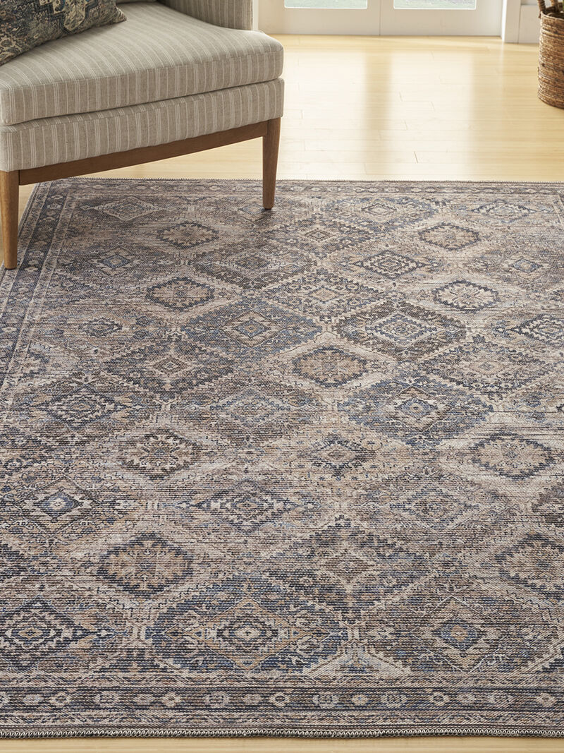 Machine Washable Series 1 SR103 Ivory 5'3" x 7'3" Rug image number 5