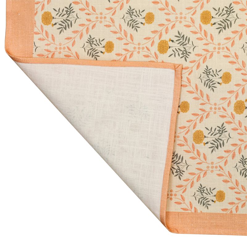 Dolce Olive Green Natural Cotton Table Cloth 70x140" image number 3
