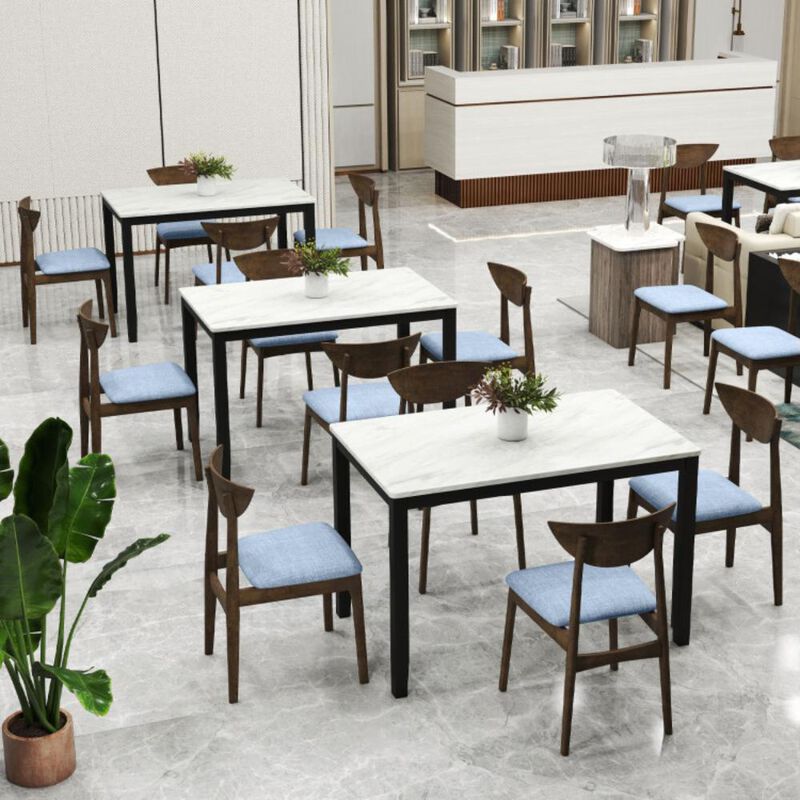 Hivvago Wooden Dining Chair Set of 2 with Rubber Wood Leg