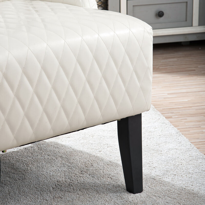 Caldik 23.03" PU Accent Chair image number 5