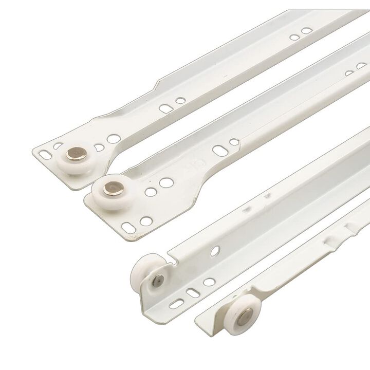 Prime-Line R 7211 Drawer Slide Kit - Replace Drawer Track Hardware - Self-Closing Design -Fits Most Bottom/ Side-Mounted Drawer