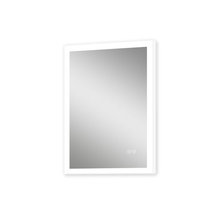 20x28 Inch LED Bathroom Mirror, Bathroom Vanity Mirror with Lights, Backlit and Front Lighted Mirror for Bathroom, Anti-Fog Dimmable Makeup Lighted Mirror with Touch Button, Horizontal/Vertical