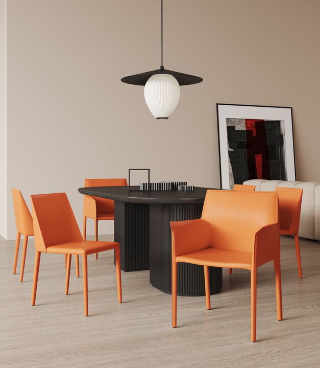 Paris Orange Dining Chairs (Set of 6)