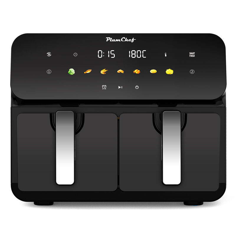 10QT Dual Air Fryer, 2&times;5QT Double Basket, 1700W Rapid Airflow Digital Air Fryer, Family Size for 4-6 image number 6
