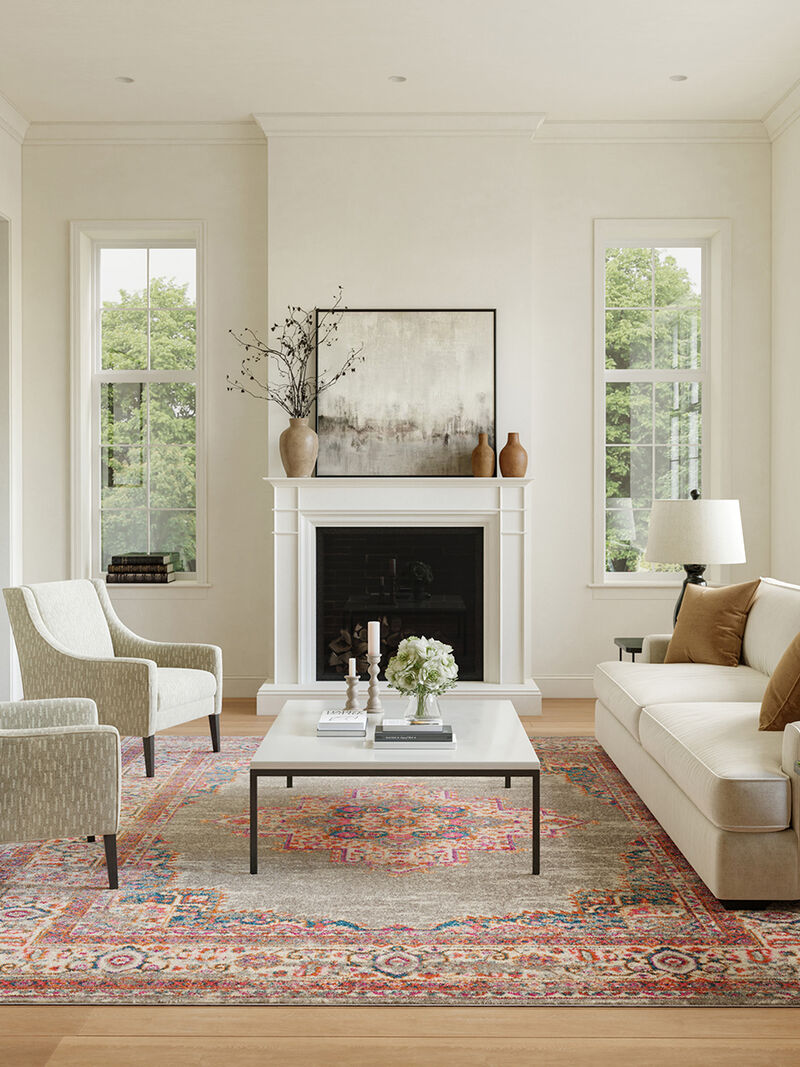 Passion PSN03 Gray 9' x 12' Rug