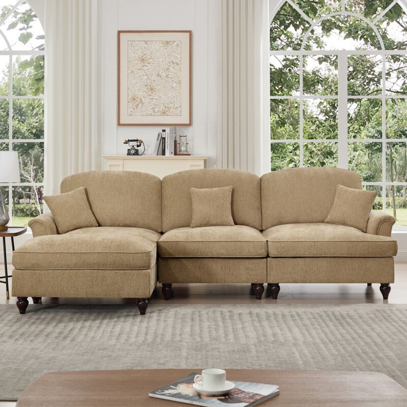 Kaxnir Mid-Century Modern L-Shaped Sectional image number 2