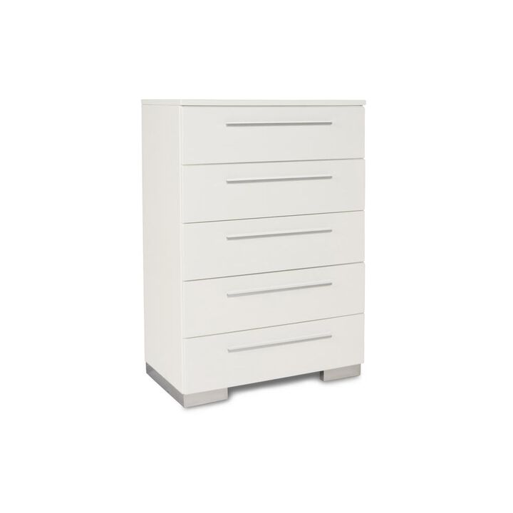 New Classic Furniture Furniture Sapphire Modern Solid Wood Chest in White