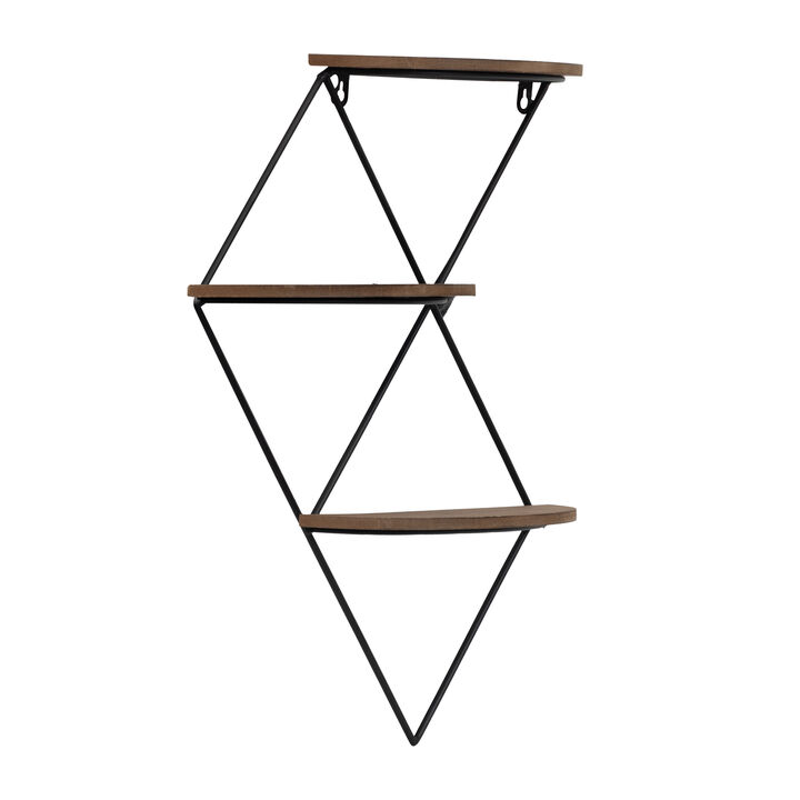 3-Tier Diamond Wall Shelf