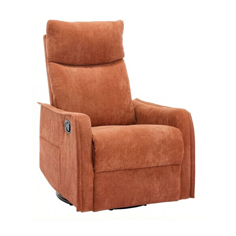 GOODSILO Heat Massage Manual Recliner Chair with Rocker and Swivel for Living Room Relaxation image number 0
