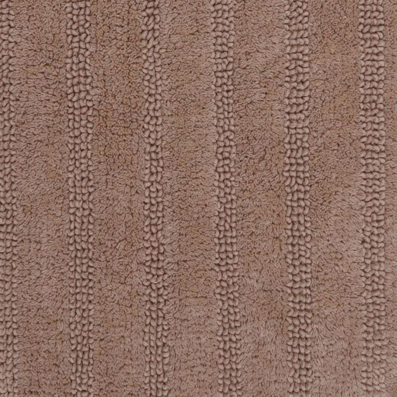 Knightsbridge Linear 220 GSF Reversible Bath Rug 21 x 34 - Ivory