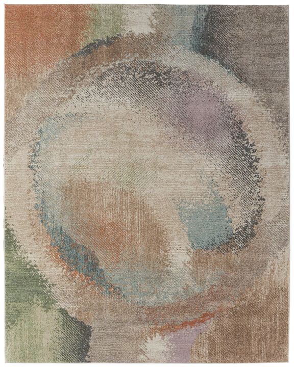 HomeRoots Abstract Distressed Area Rug