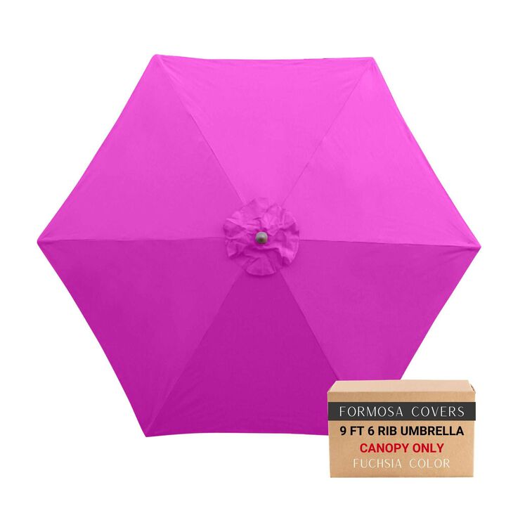9ft Market Patio Umbrella 6 Rib Replacement Canopy