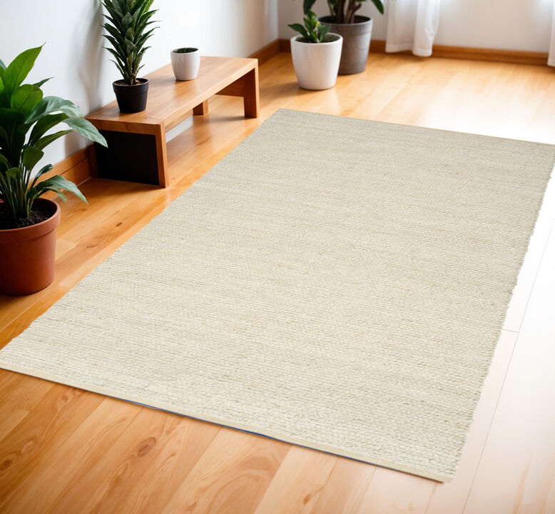 HomeRoots Jute Hand Woven Area Rug