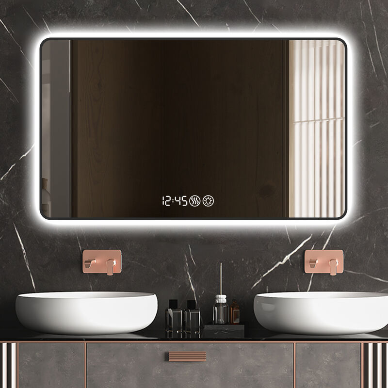 ELEMENT ACE Advanced LED Bathroom Mirror with Smart Display Features image number 3