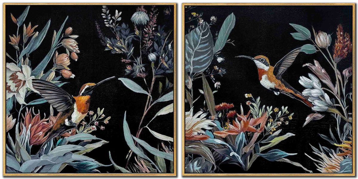 Hummingbird Garden (Set of 2)