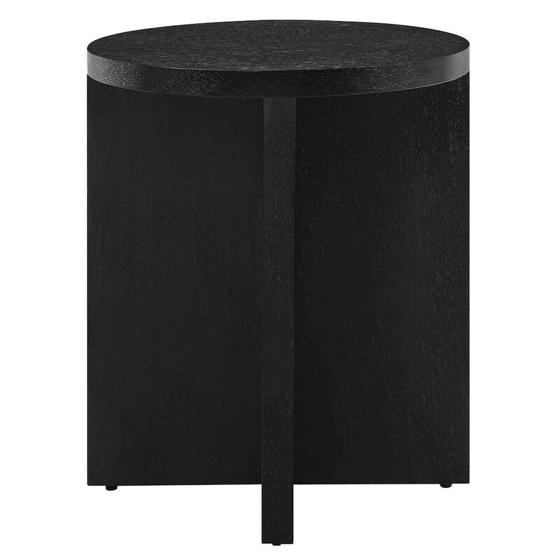 Silas Round Wood Side Table image number 3