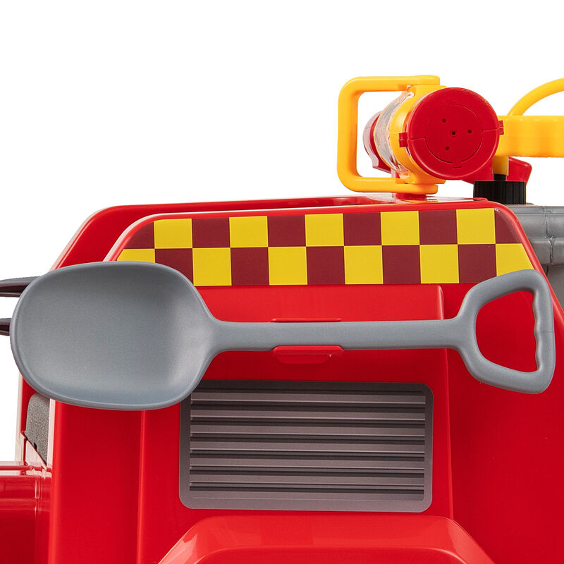 12V Kids Electric Fire Truck Ride-On Vehicle with Water Gun and Intercom image number 6
