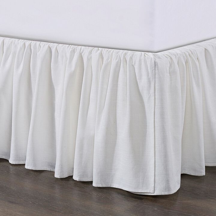 Lily White King Bed Skirt