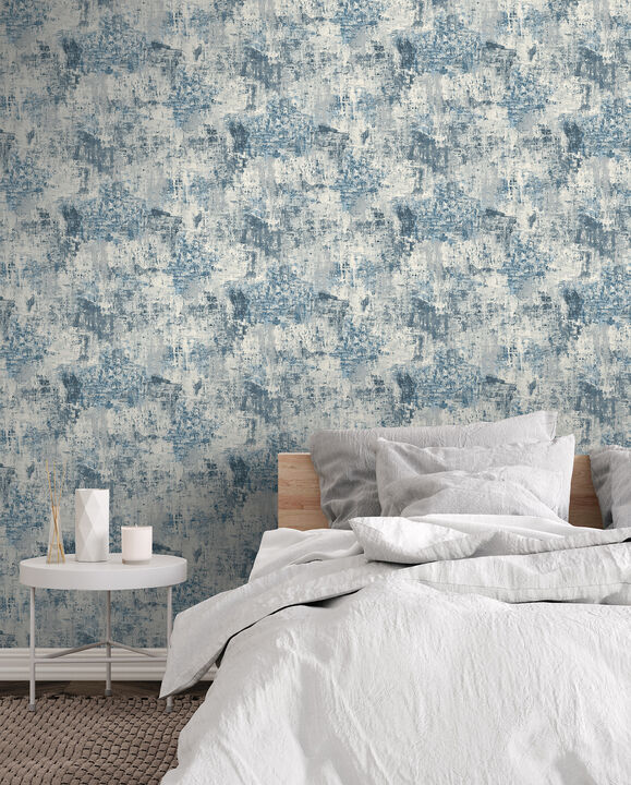 Sergio Blue Abstract Texture Wallpaper