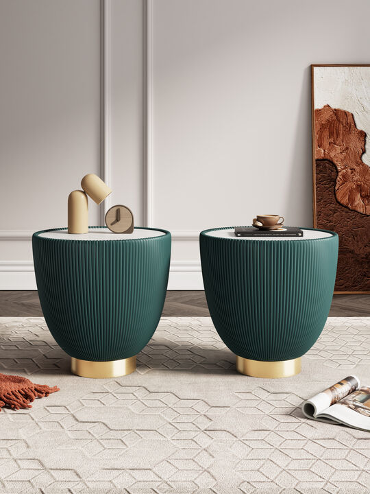 Anderson Green End Tables (Set of 2)