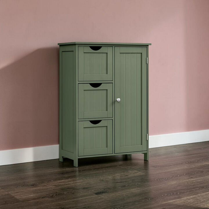 Freestanding Bathroom Cabinet Floor Storage Unit with Doors
