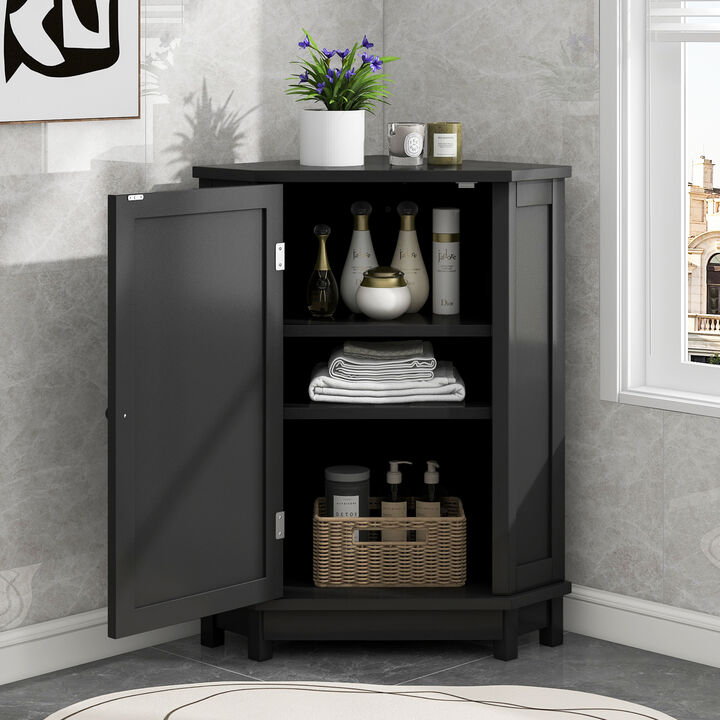 Merax Bathroom Triangle Corner Storage Cabinet