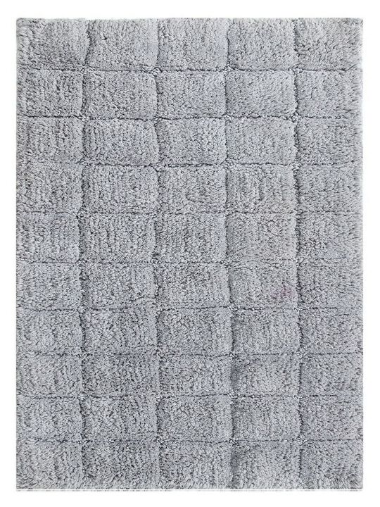 Knightsbridge Summer Tile 220 GSF Non Skid Back Bath Rug 17 x 24 - Aqua
