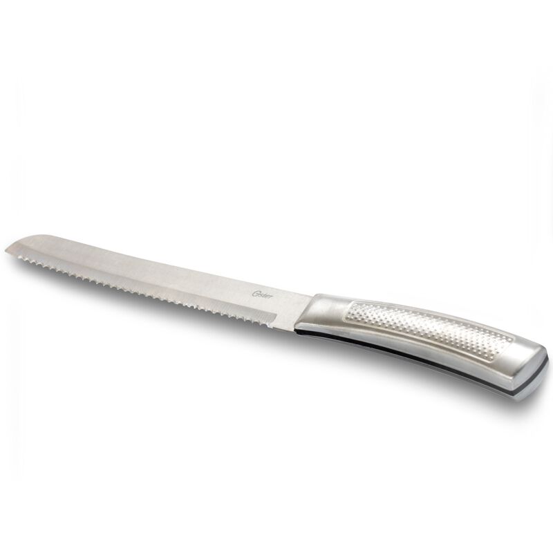 Oster Wellisford 14 Piece Stainless Steel Cutlery Set with Black Rubber Wood Block