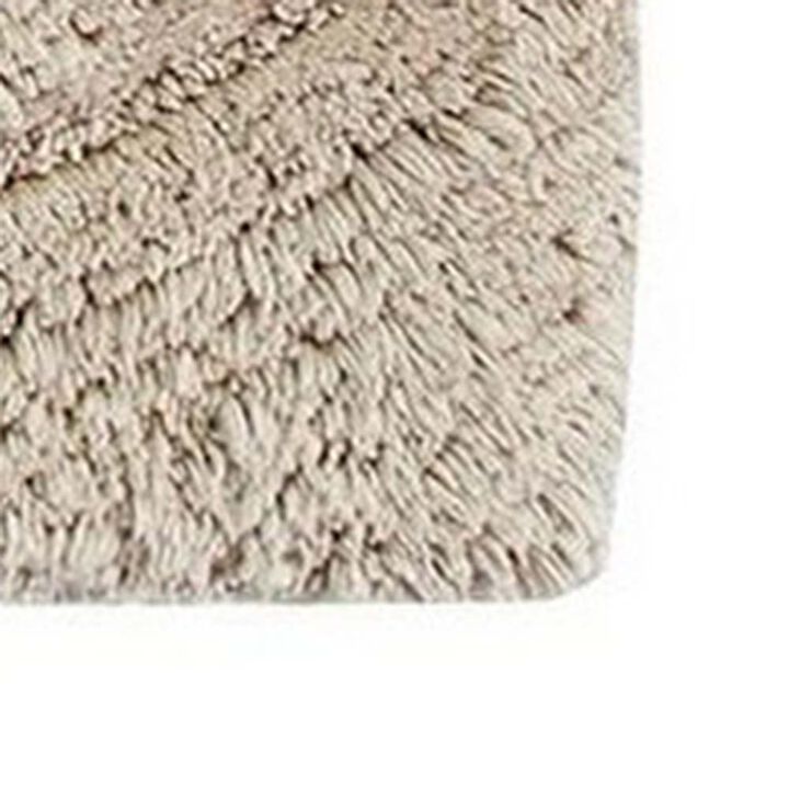 Knightsbridge Echo 220 GSF Non Skid Back Bath Rug 21 x 34 - Stone