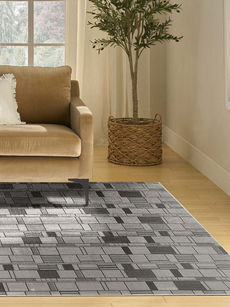 Nordic NRC04 Black/Gray 8' x 10' Rug