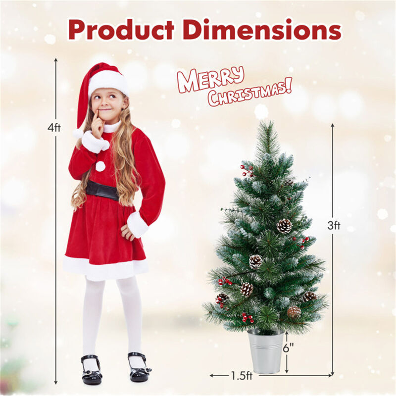Battery-Operated Tabletop Holiday Decoration Festive & Portable Christmas Accent Piece image number 3