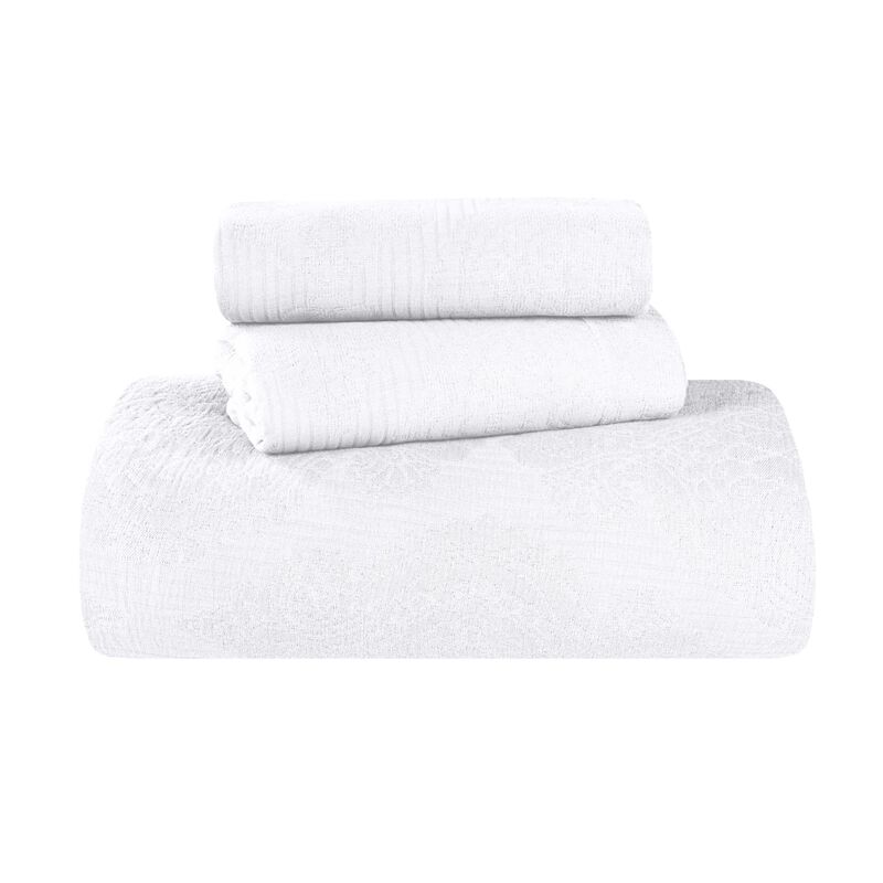 Soft Cotton Matelasse Bedspread Set, Lightweight Textured Bedding image number 1