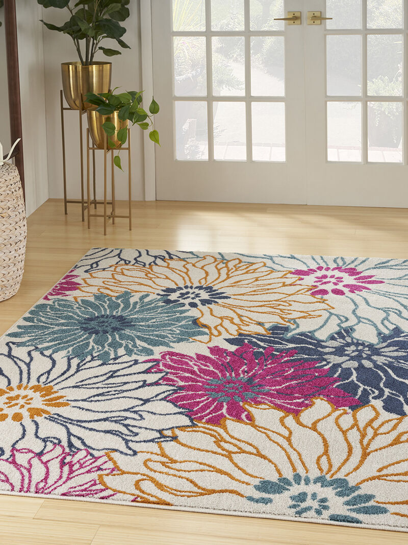 Passion PSN17 Ivory/Multicolor 5'3" x 7'3" Rug image number 6