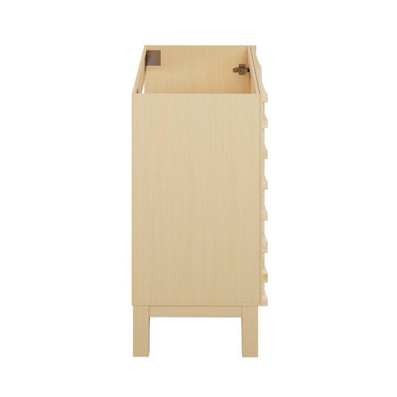 Cascade 30" Freestanding Bathroom Vanity Cabinet without Top in Natural Oak image number 4